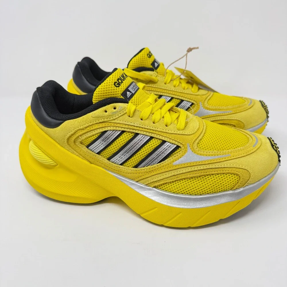 Adidas Adizero Goukana Mens Size 9 Running Shoes Yellow Silver JP7177 NEW